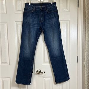 J. Crew The Bleecker Dark Blue Straight Men's Jeans Sz 32x33